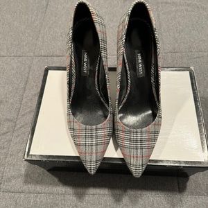 Nine West Plaid Heels